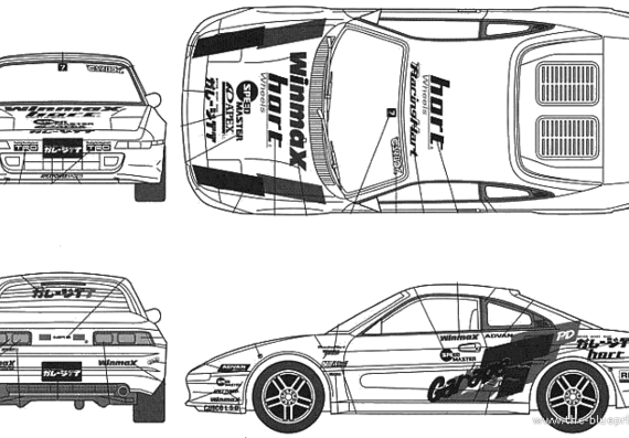 Toyota MR-2 Garage TT - Тойота - чертежи, габариты, рисунки автомобиля