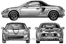 Toyota MR2 (2002) - Toyota - drawings, dimensions, pictures of the car