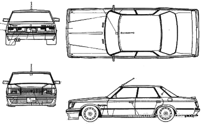 Toyota MS110 Crown2800 - Toyota - drawings, dimensions, pictures of the car