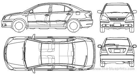 Toyota Premio (2005) - Toyota - drawings, dimensions, pictures of the car