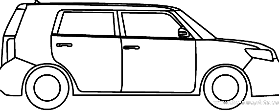 Toyota Rukus AU (2012) - Тойота - чертежи, габариты, рисунки автомобиля