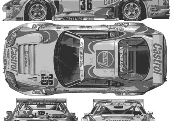 Toyota Supra Castrol - Toyota - drawings, dimensions, pictures of the car