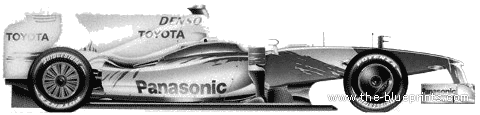 Toyota TF109 F1 GP (2009) - Toyota - drawings, dimensions, pictures of the car