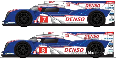 Toyota TS030 Hybrid LM (2012) - Toyota - drawings, dimensions, pictures of the car