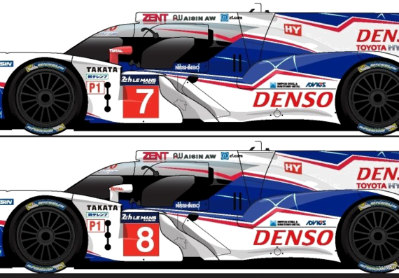 Toyota TS 040 Le Mans (2014) - Toyota - drawings, dimensions, pictures of the car