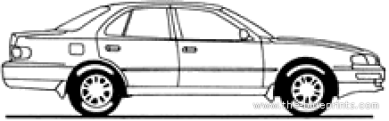 Toyota Vienta (1996) - Toyota - drawings, dimensions, pictures of the car