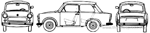 Trabant 601 (1985) - Trabant - drawings, dimensions, pictures of the car