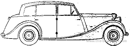 Triumph 1800 Saloon 18TR (1948) - Triumph - drawings, dimensions, pictures of the car