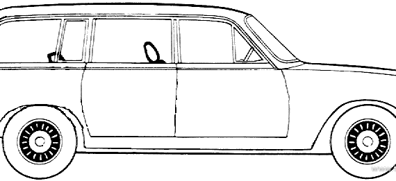 Triumph 2500 TC Estate (1974) - Триумф - чертежи, габариты, рисунки автомобиля