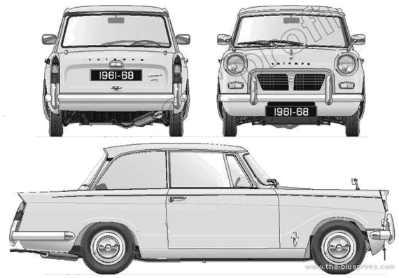 Triumph Herald 1200 Saloon 1961-68 - Triumph - drawings, dimensions, pictures of the car