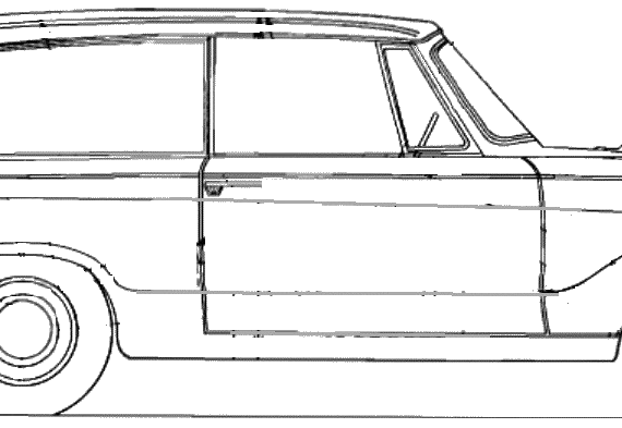 Triumph Herald Estate - Triumph - drawings, dimensions, pictures of the car
