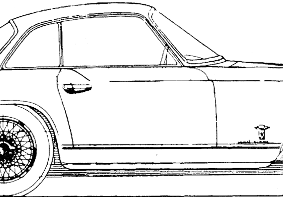 Triumph Italia 2000 (1961) - Триумф - чертежи, габариты, рисунки автомобиля