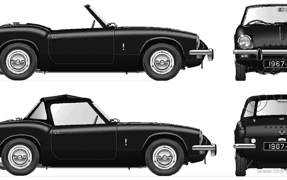 Triumph Spitfire Mk.III (1970) - Triumph - drawings, dimensions, pictures of the car
