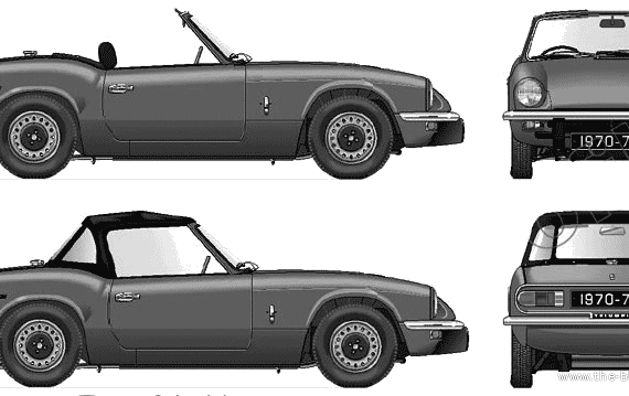 Triumph Spitfire Mk.IV (1974) - Triumph - drawings, dimensions, pictures of the car