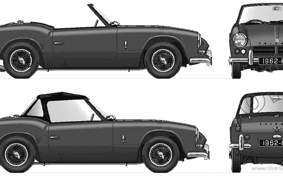 Triumph Spitfire Mk.I (1963) - Triumph - drawings, dimensions, pictures of the car