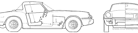 Triumph Spitfire Mk. IV (1975) - Triumph - drawings, dimensions, pictures of the car