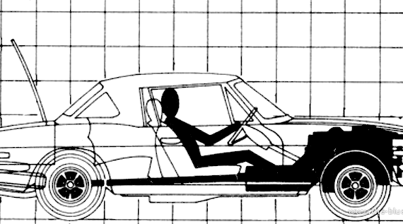 Triumph Stag (1970) - Триумф - чертежи, габариты, рисунки автомобиля