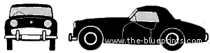 Triumph TR3 - Триумф - чертежи, габариты, рисунки автомобиля