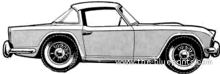Triumph TR4A Hardtop - Triumph - drawings, dimensions, pictures of the car