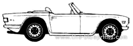 Triumph TR6 (1972) - Triumph - drawings, dimensions, pictures of the car