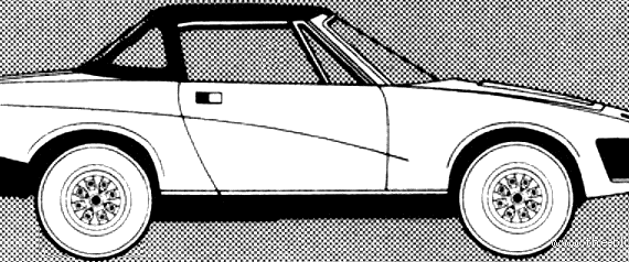 Triumph TR7 Convertible (1981) - Триумф - чертежи, габариты, рисунки автомобиля