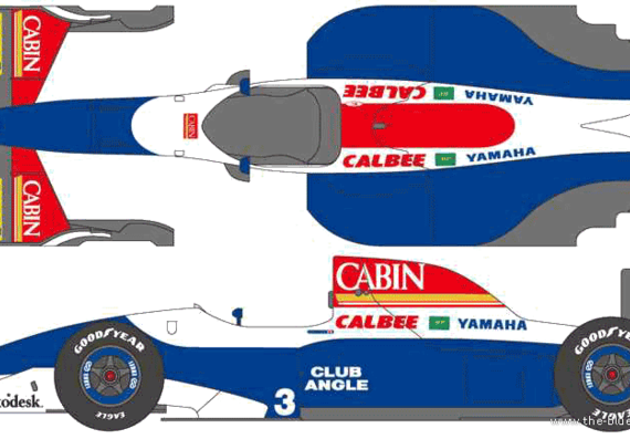 Tyrrel Yamaha 021 F1 GP (1993) - Разные автомобили - чертежи, габариты, рисунки автомобиля
