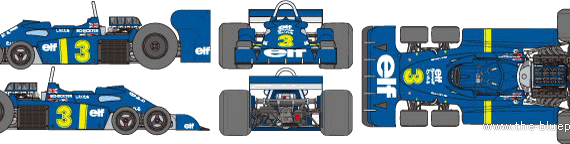 Tyrrell-Ford P34 F1 GP (1976) - Different cars - drawings, dimensions, pictures of the car