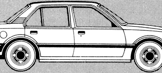 Vauxhall Cavalier B 1600 S (1981) - Vauxhall - drawings, dimensions, pictures of the car
