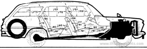 Vauxhall Cresta PB Estate (1963) - Vauxhall - drawings, dimensions, pictures of the car