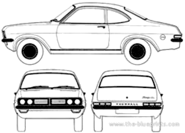 Vauxhall Firenza HC 1800 SL (1972) - Vauxhall - drawings, dimensions, pictures of the car