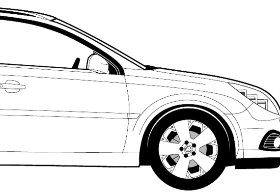 Vauxhall Signum (2007) - Воксхолл - чертежи, габариты, рисунки автомобиля