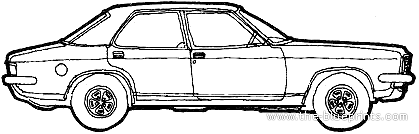 Vauxhall VX490 (1973) - Воксхолл - чертежи, габариты, рисунки автомобиля