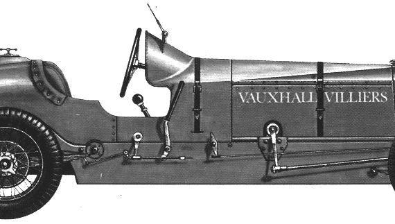 Vauxhall Villiers - Воксхолл - чертежи, габариты, рисунки автомобиля