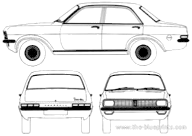 Vauxhall Viva HC 1800 SL 4-Door (1972) - Vauxhall - drawings, dimensions, pictures of the car