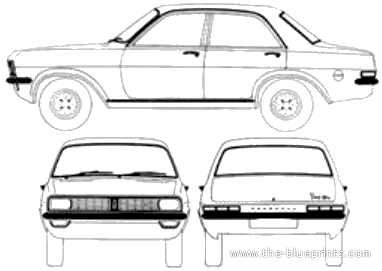 Vauxhall Viva HC 2300 SL 4-Door (1972) - Vauxhall - drawings, dimensions, pictures of the car
