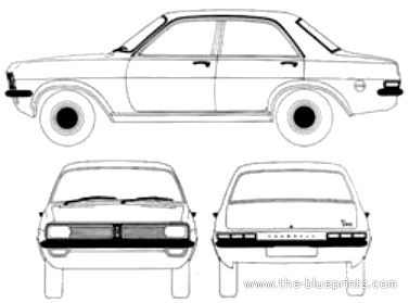 Vauxhall Viva HC DeLuxe 4-Door (1972) - Vauxhall - drawings, dimensions, pictures of the car