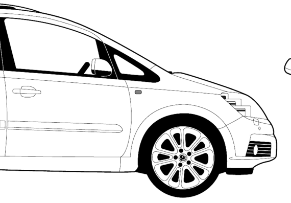 Vauxhall Zafira (2007) - Vauxhall - drawings, dimensions, pictures of the car
