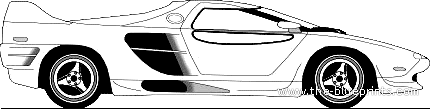 Vector M12 (1995) - Разные автомобили - чертежи, габариты, рисунки автомобиля