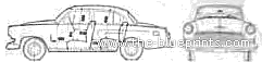 Volga 21 - Разные автомобили - чертежи, габариты, рисунки автомобиля
