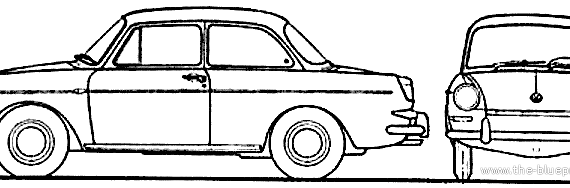 Volkswagen 1500 (1965) - Volzwagen - drawings, dimensions, pictures of the car