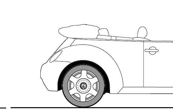 Volkswagen Beetle Cabriolet (2005) - Фольцваген - чертежи, габариты, рисунки автомобиля