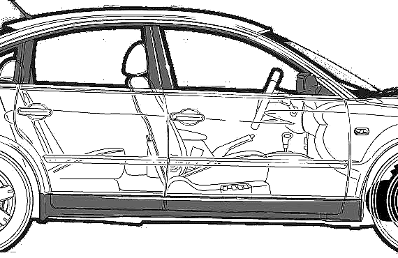 Volkswagen Passat GLX (2003) - Folzwagen - drawings, dimensions, pictures of the car