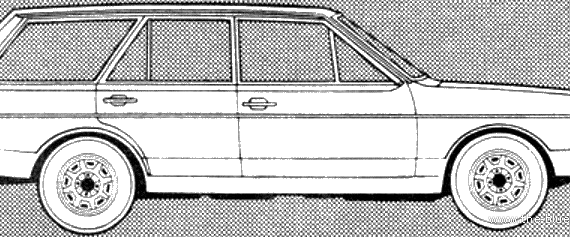 Volkswagen Passat Mk.I 1.5 LD Variant (1981) - Фольцваген - чертежи, габариты, рисунки автомобиля