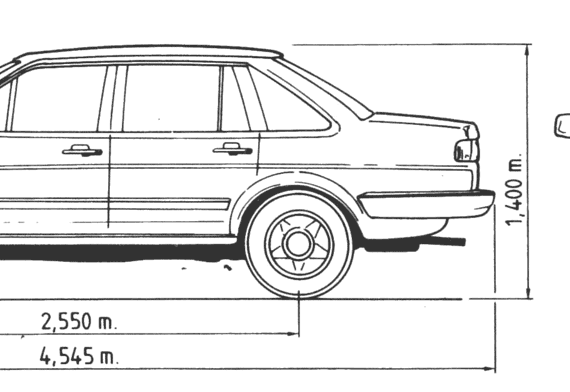 Volkswagen Passat Santana - Folzwagen - drawings, dimensions, pictures of the car