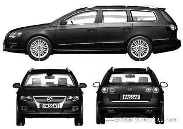 Volkswagen Passat Variant (2005) - Folzwagen - drawings, dimensions, pictures of the car