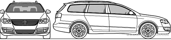Volkswagen Passat Variant (2010) - Folzwagen - drawings, dimensions, pictures of the car