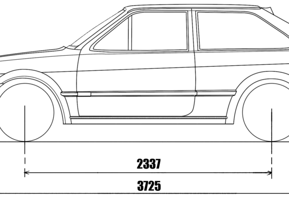 Volkswagen Polo mk3 G40 - Фольцваген - чертежи, габариты, рисунки автомобиля