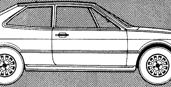 Volkswagen Scirocco GLS (1979) - Volzwagen - drawings, dimensions, pictures of the car