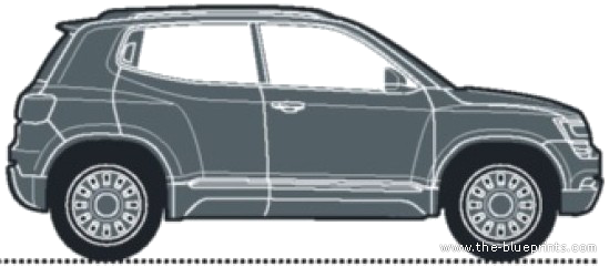 Volkswagen Taigun - Фольцваген - чертежи, габариты, рисунки автомобиля