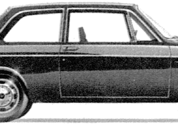 Volvo 142 - Вольво - чертежи, габариты, рисунки автомобиля